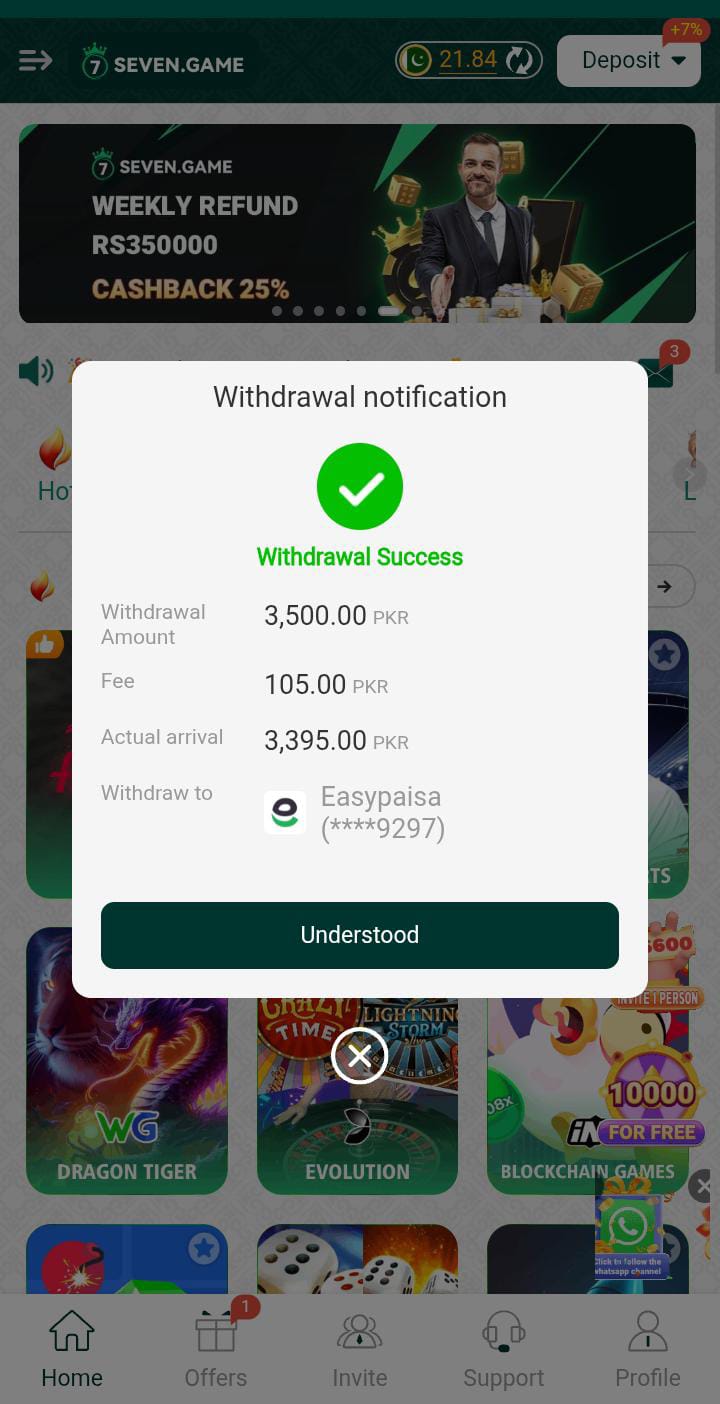Seven Game APK Download and Earn Real Money in Pakistan 1