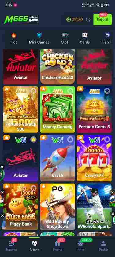 Front page of M666 Game