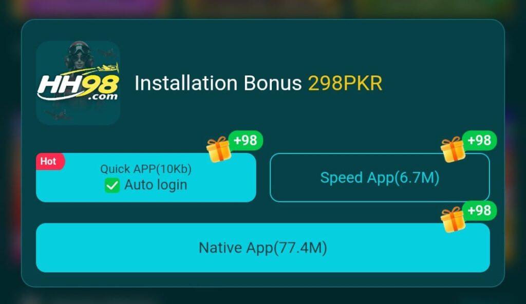HH98 Game APK Download on Android Get FREE Bonus