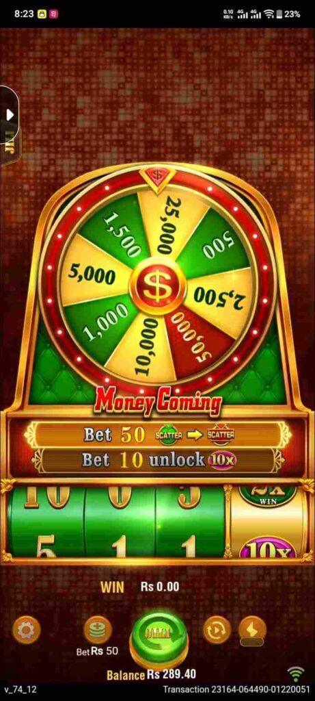 Money Coming Game on M666